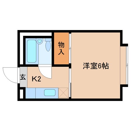 草薙駅 徒歩10分 3階の物件間取画像